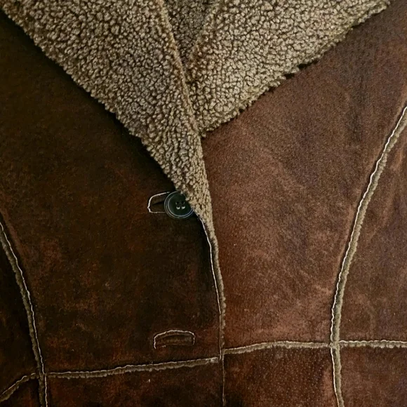 Vintage New York by Winlit Suede Leather Women's Jacket Brown Size M - Picture 2 of 9